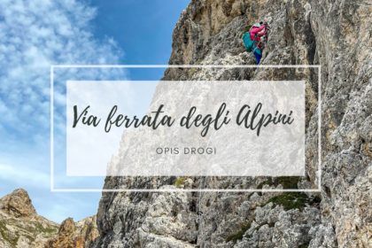 Zdjęcie na okładkę wpisu z opisem ferraty degli alpini