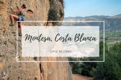 Okładka do wspiu o sektorze wspinaczkowym Montesa, Costa Blanca
