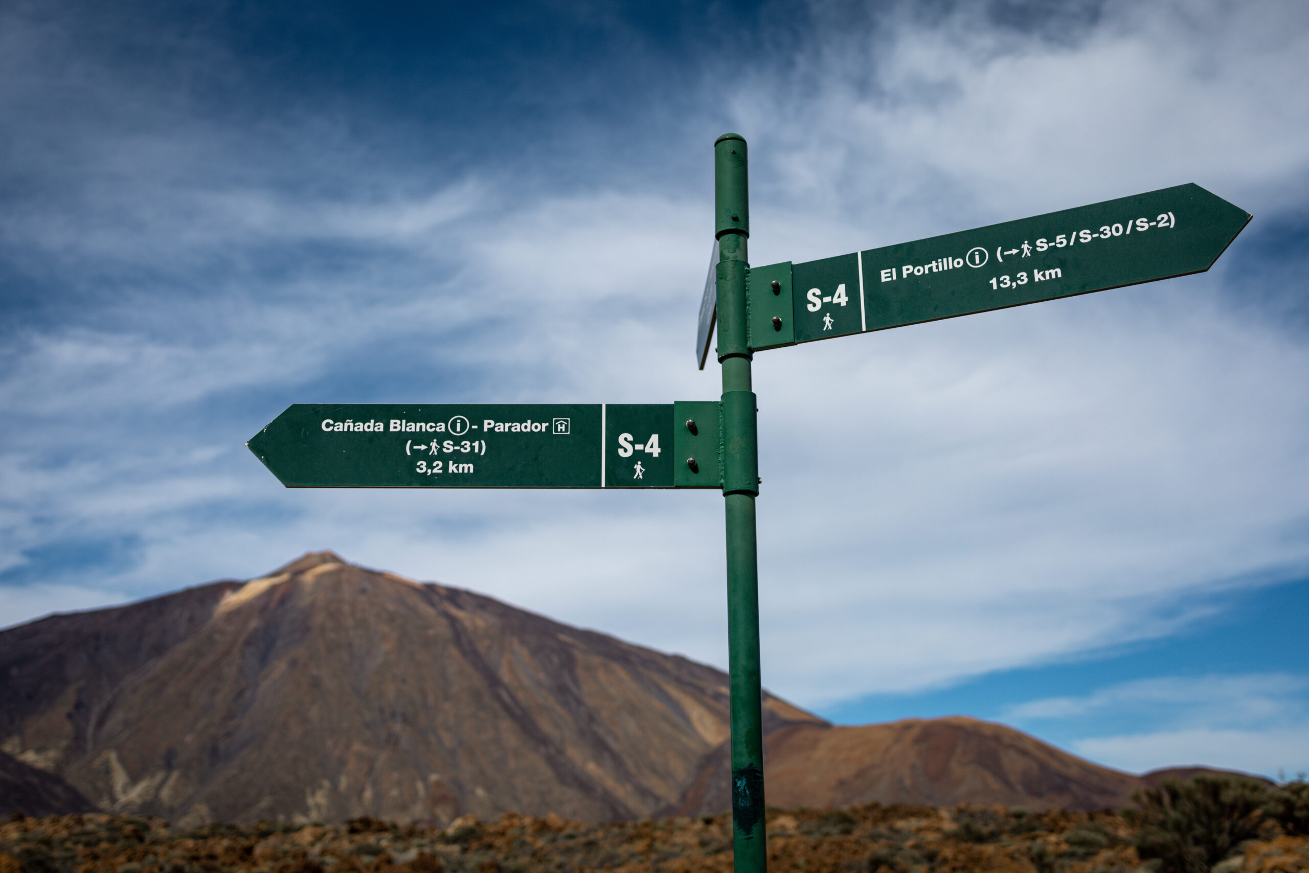 Oznaczenia szlaków w Parku Narodowym Teide